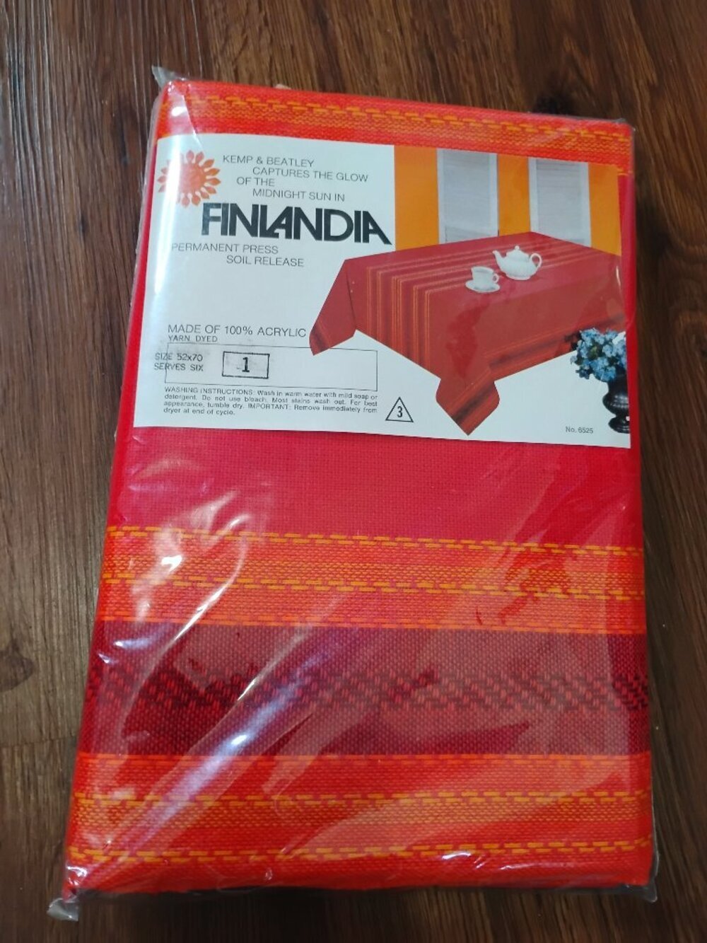 NWT Deadstock Vintage MCM Kemp & Beatley Finlandia Table Cloth